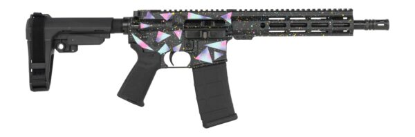 Shark Coast Tactical SCC07237MIA-P Miami 5.56 NATO 30+1 10.50" Black Nitride Threaded Barrel, Aluminum Receiver w/Picatinny Rail, M-LOK Handguard, Polymer SB Tactical SBA3 Brace, Polymer Grip