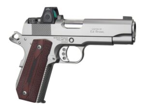 Ed Brown Kobra Carry w/Optic 45 ACP 7+1 4.25" Stainless Steel Barrel, Serrated w/Optic Slide & Frame, G10 Grip, Trijicon RMRcc 3.25 MOA Sight, Right Hand