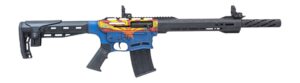 Citadel CBOSS2512-AZ Boss25 12 Gauge 3" 5+1 18.75" Threaded Barrel, Arizona Flag Steel Receiver w/Picatinny Rail, Adj Comb Synthetic Butt Stock, Picatinny Rail Forend, Polymer Grip