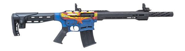 Citadel CBOSS2512-AZ Boss25 12 Gauge 3" 5+1 18.75" Threaded Barrel, Arizona Flag Steel Receiver w/Picatinny Rail, Adj Comb Synthetic Butt Stock, Picatinny Rail Forend, Polymer Grip