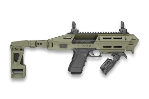 FAB Defense AMP PRO Conversion Kit with Brace for Glock 17/19, OD Green