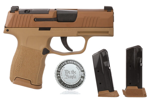 Sig Sauer P365 2A Edition 9mm Pistol, Coyote, Optic-Ready, 12-Round
