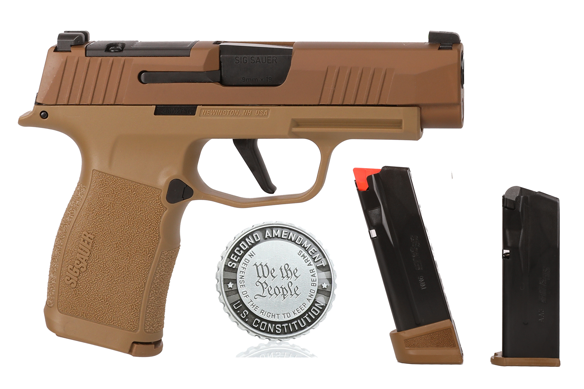 SIG Sauer P365XL 2A Edition 9mm Pistol, Coyote