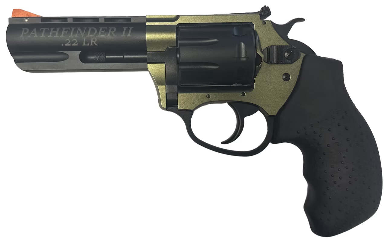 Charter Arms Pathfinder II .22 LR Revolver, 3.5-Inch OD Green/Black, 8-Shot, Shooter's Model - Charter Arms