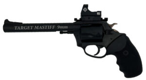 Charter Arms Target Mastiff Revolver, 9mm, 6-Inch Ported, Black, 5-Round, Shooter's Model