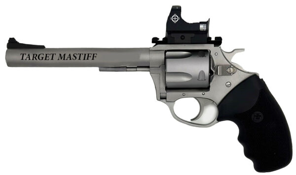 Charter Arms Target Mastiff 9mm Revolver, 6-Inch Stainless, Sightmark Optic, 5-Round, Shooter's Model