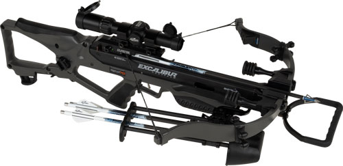 Excalibur RevX TD Crossbow, 400 FPS, Cock/De-Cock, Stealth Gray