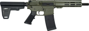 GLFA AR15 PISTOL 300 AAC 7.5" - W/ BRACE NITRIDE BBL OD GREEN