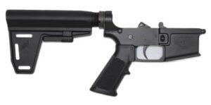 Great Lakes Firearms Complete AR-15 Pistol Lower Receiver with Brace, Black