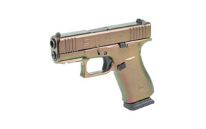 Glock 43X 9mm Pistol, Fixed Sights, Custom Gun Candy Razorback Cerakote - view 3