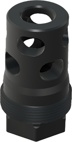 Comstock Armory Compact Muzzle Brake, 9mm, 1/2x28