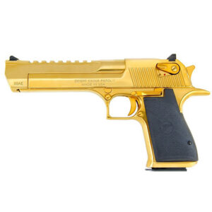 Magnum Research Desert Eagle Mark XIX 357 Magnum Pistol, Titan Gold Tiger 6-inch