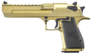 Magnum Research Desert Eagle Mark XIX 50AE Pistol, Gold Zirconium Black Accents 6-inch