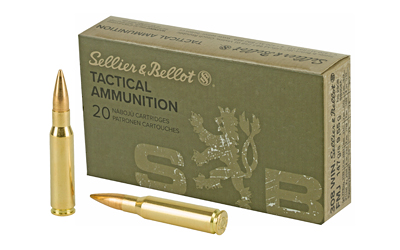 Sellier & Bellot .308 Winchester 147gr FMJ Ammunition, 20-Round Box
