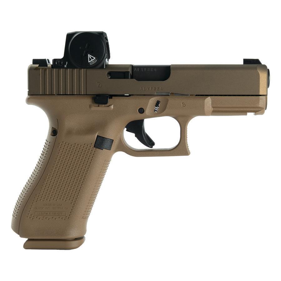 Glock V-Series Model 19 Handgun 9mm Luger 15rd Magazines (3) 4.02" Barrel FDE Vortex Defender US Made - Glock