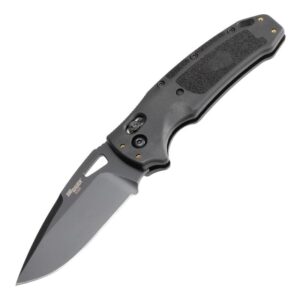 Hogue SIG Sauer K320 Nitron Folding Knife, 3.5-Inch CPM S30V Drop Point, Black Cerakote