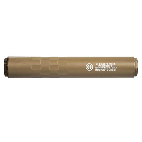 Hi-Point Hush-Point 22 RF Direct Thread Suppressor .22 LR FDE 1/2x28 DT