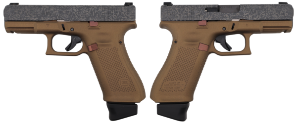 Glock 19X V Cabeza de Cobre 9mm Pistol, 4-Inch, Bronze/Digi
