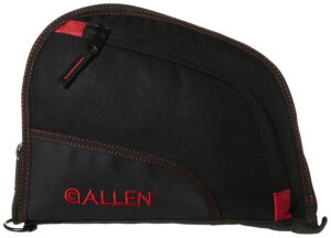 Allen Auto-Fit 9-Inch Handgun Case, Black with Red Trim