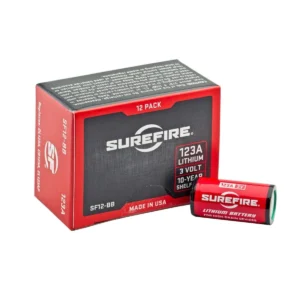 SureFire SF123A Lithium Batteries, Box of 12