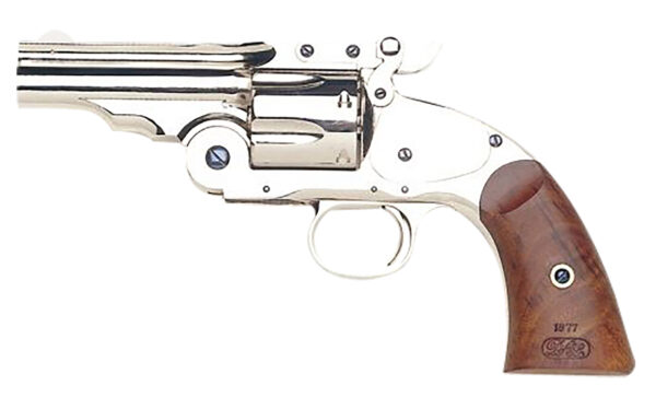 Taylor's & Company Schofield Top Break .44-40 Revolver, 5-Inch Nickel