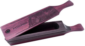 Foxpro Thermally Modified Poplar Box Call with Purple Heart Paddle