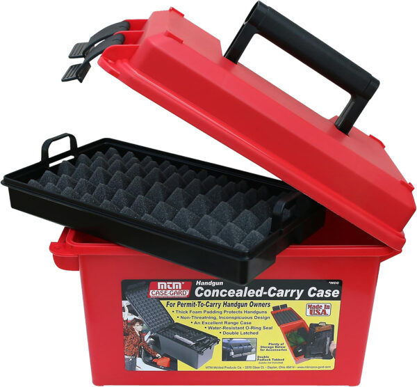 MTM Case-Gard Conceal Carry Handgun Case, Red