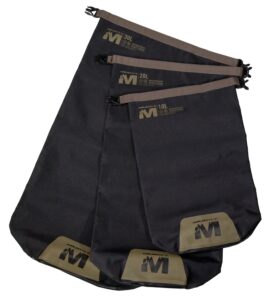 Muddy Waterproof Dry Bag Set, 10L 20L 30L
