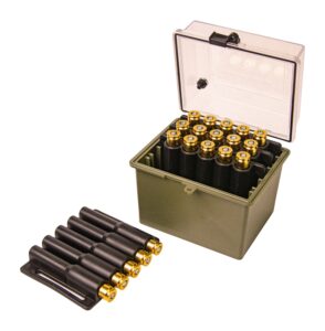 Berry's Safari 20-Round Ammo Box, Small Magnum, Clear/Olive