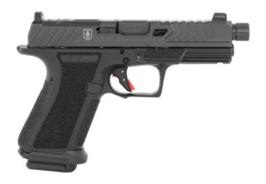 Shadow Systems MR920 War Poet 9mm Pistol, Threaded, Optic Ready, Black Nitride Fluted Barrel