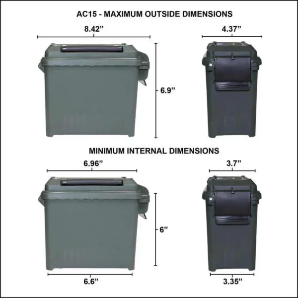 MTM Mini Ammo Can for Bulk Ammo, Dark Earth