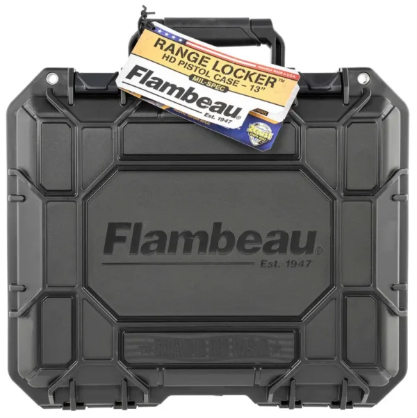 FLAMBEAU GUNCASE RANGE LOCKER HD PISTOL CASE 13" 13.625X11.625X10.5"