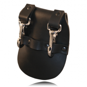 Boston Leather Jailer's Double Key Holder, Silver Hardware