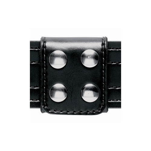 Safariland 654 Extra-Wide Slotted Belt Keeper, 4-Snap, Basket Weave, Brass Snaps