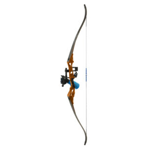 Fin-Finder BankRunner Recurve Winch Pro Reel Package, Orange, RH