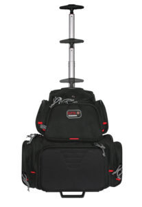 GPS Handgunner Rolling Backpack, Black, Holds 4 Handguns