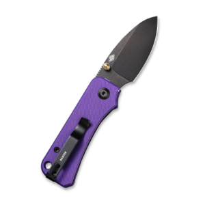 CIVIVI Baby Banter Thumb Stud Knife, Purple G10 Handle, Nitro-V Blade