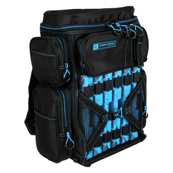 Evolution Drift Series 3600 Tackle Backpack, Blue