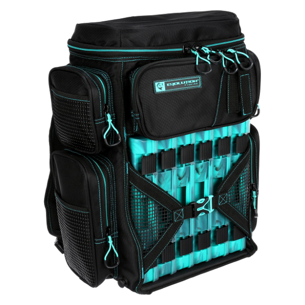 Evolution Drift Series 3600 Tackle Backpack, Seafoam