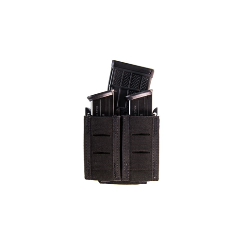 High Speed Gear Duty Staggered Double Pistol TACO with Rifle Pouch, Black