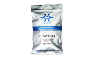 Legend Aftershock Cotton Patches, 1 1/8-Inch Square, 500 Count