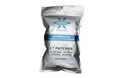 Legend Aftershock Cotton Patches, 2 1/4-Inch Square, 250 Count
