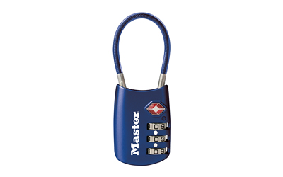 Master Lock TSA-Accepted Combination Padlock, Blue