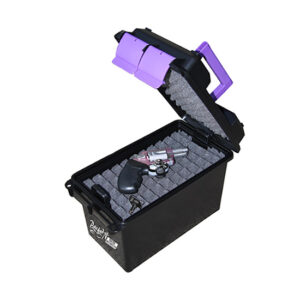 MTM Handgun Conceal Carry Case, Black with Purple Accents
