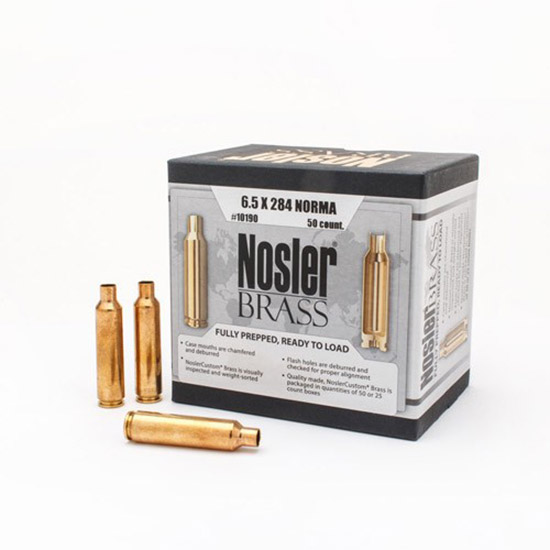 Nosler 6.5-284 Norma Premium Brass, 50 Count