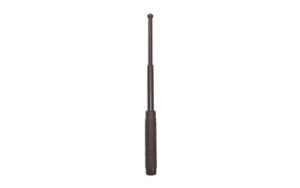 PS Products 16-Inch Expandable Steel Baton, Rubber Handle, Black