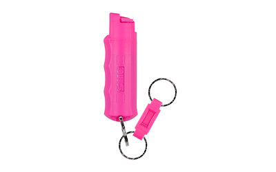 Sabre Pepper Spray with Quick Release Keychain, Pink NBCF