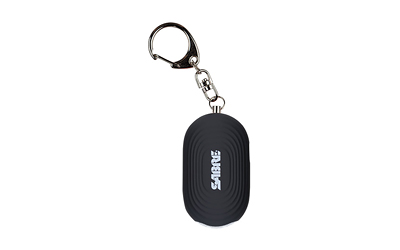 SABRE 2-in-1 Personal Alarm with LED Light and Snap Hook, Black