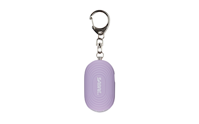 SABRE 2-in-1 Personal Alarm with LED Light and Snap Hook, Lavender