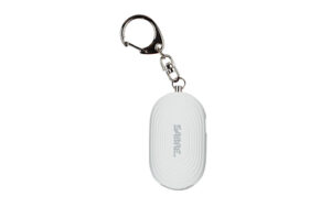 SABRE 2-in-1 Personal Alarm with LED Light and Snap Hook, White
